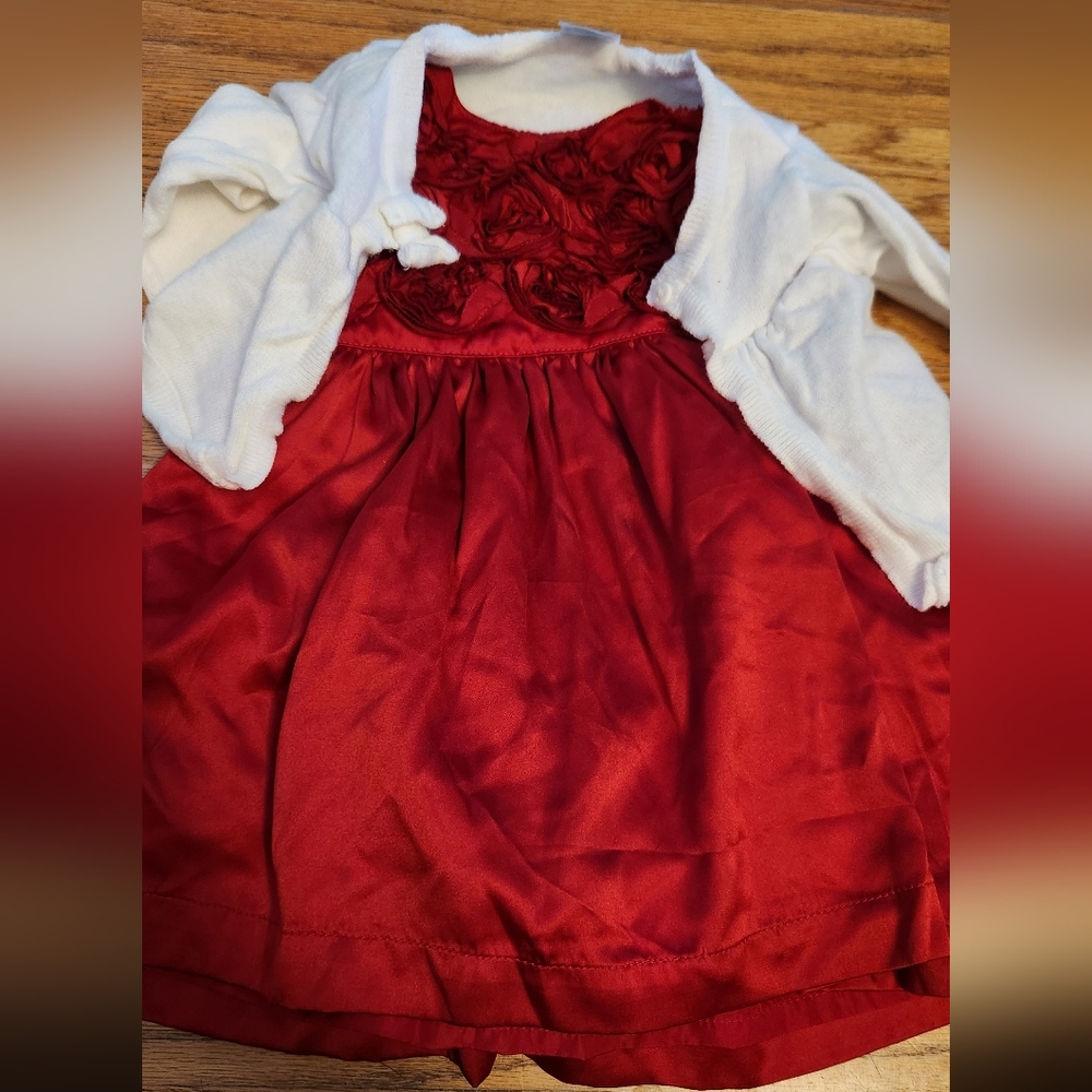 Red infant dress